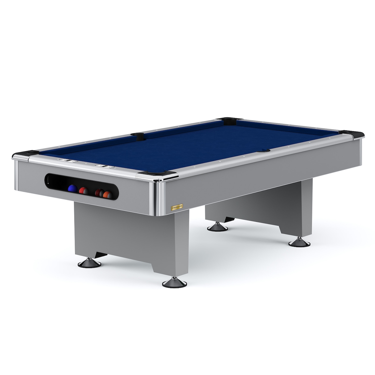Automaten Hoffmann Billardtisch "Club Pro III" Dekor Grau, Simonis 860, Slate-Grey, 7 ft (Spielfeld 198x99 cm) Image