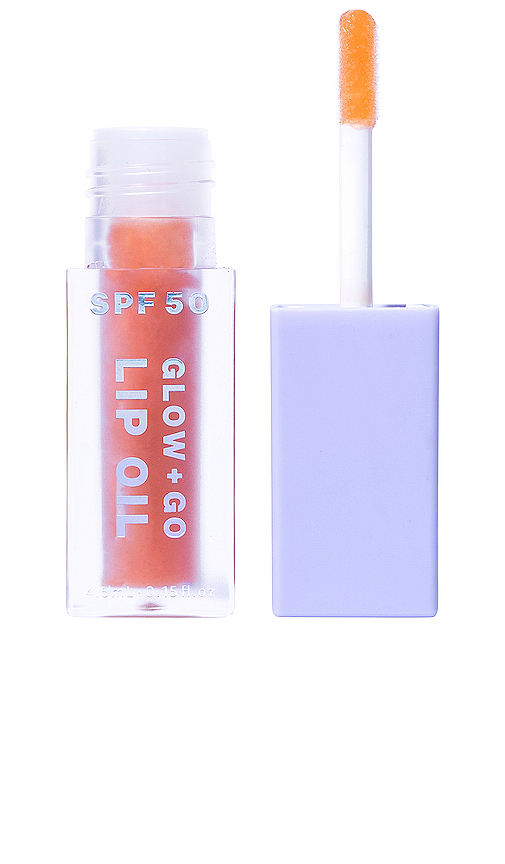 Naked Sundays Glow + Go Lip Oil SPF50 in Salted Caramel.