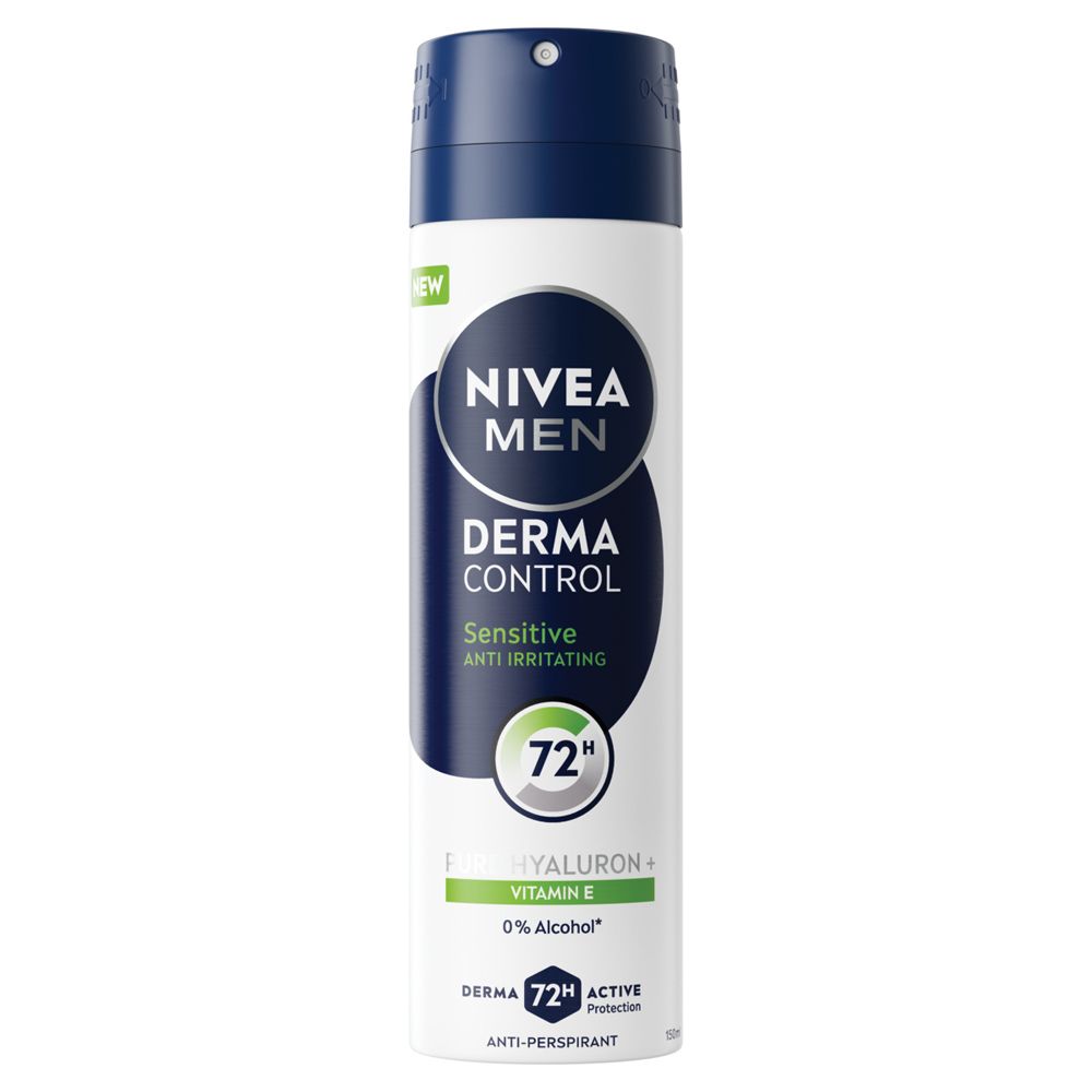 Nivea Men Derma Control Sensitive Deodorante Spray 72h 150 ml