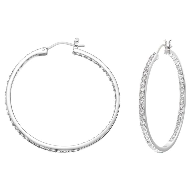 Sommerset Hoop Earrings - Metallic - Swarovski Earrings