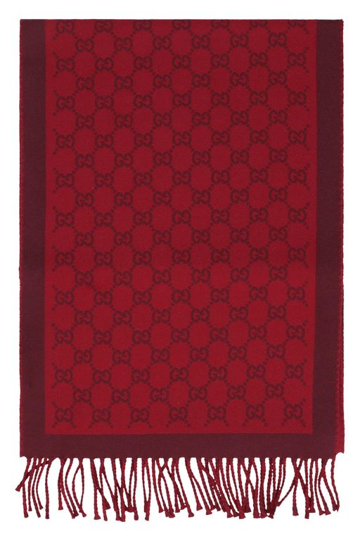 Wool Scarf - Red - Gucci Scarves