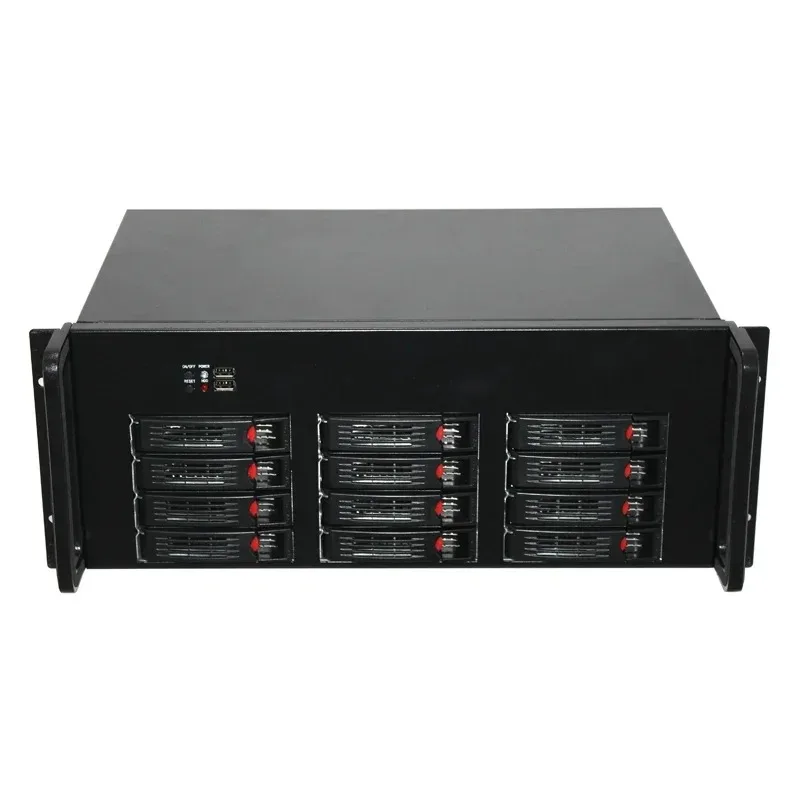 NAS-Gehäuse, 12-Bay-Speicher, ITX Hot-Swap-4U-Servergehäuse, Hersteller mit 2,5/3,5 Festplatte
