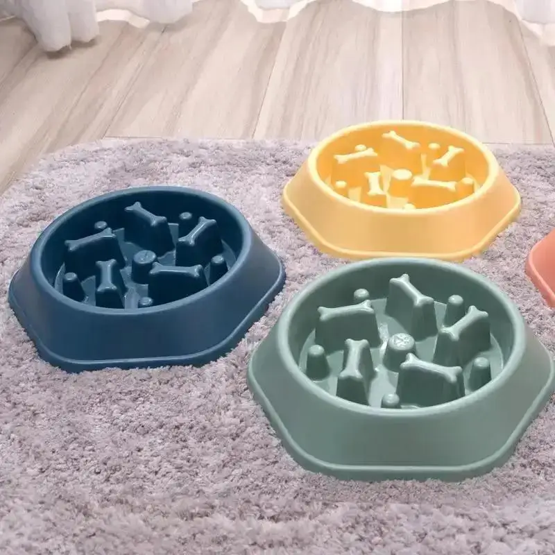 Bol pour chien Anti-étouffement bol de nourriture lente Pot d'alimentation pour chien de petite et moyenne taille Pot de nourriture pour chat nourriture pour chien Anti-renversement fournitures pour