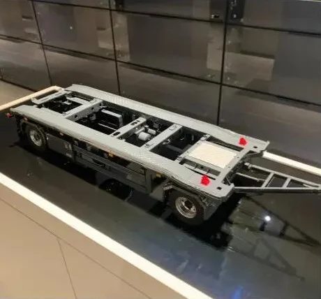 Metall 1/14 RC Trailer Modell A0065 mit Lichtern für LESU Fernbedienung, hydraulisches Roll-On-Off-Dumper, funkgesteuertes Kippermodell