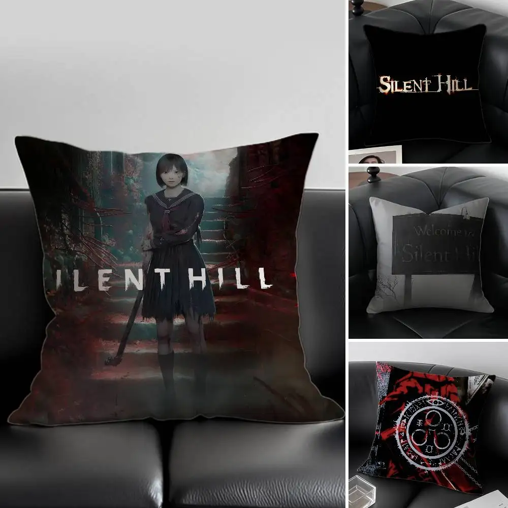 S-Silent H-HillS Anime-Kissenbezug, Anti-Staubmite, unsichtbarer Reißverschluss, Schlafsofa Image