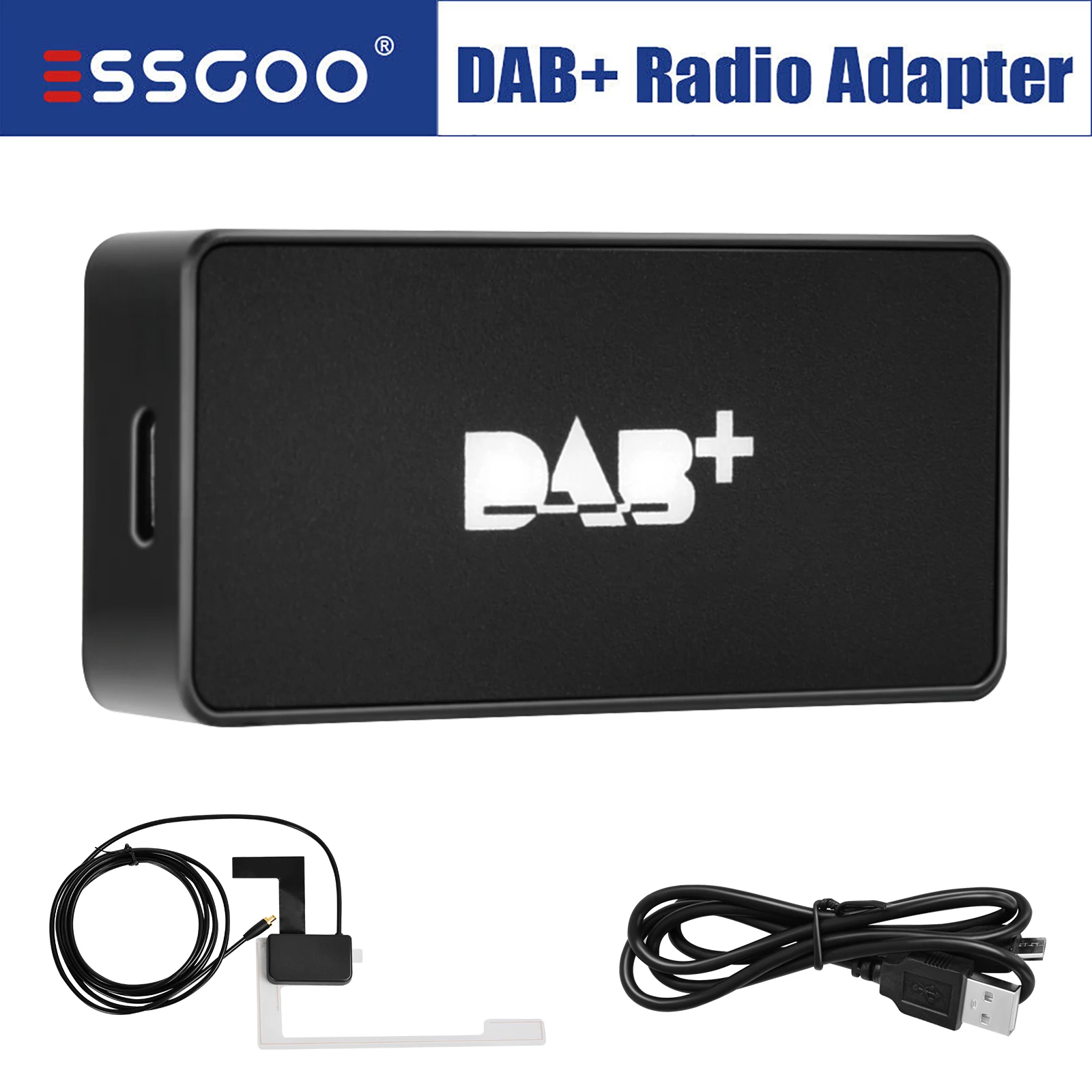 ESSGOO USB Android DAB+ Autoradio Adapter Digital Tuner Audio Empfänger Antenne Für Android Autoradio Image