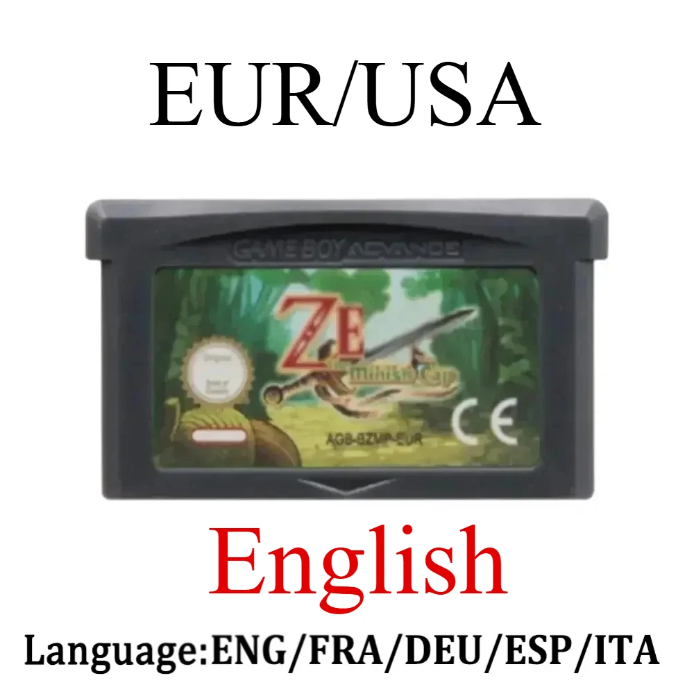 ## 32 Bit Video Game GBA Game Cartridge Console Four Swords Game Card Link To The Past Awakening DX Minish Cap Oracle of Seasons