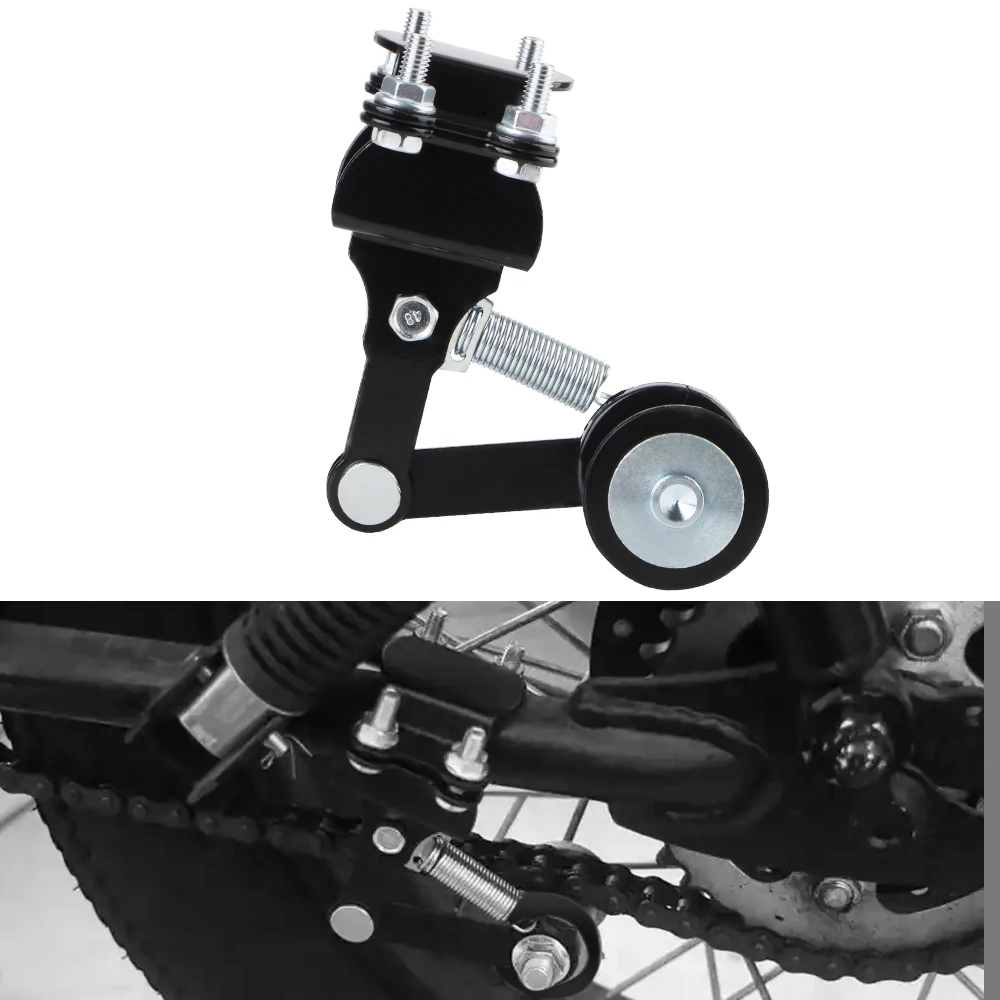 Motorrad Kettenspanner Spanner 4 Wheeler Motorisiertes Fahrrad Universal Kettenrad Teile Werkzeuge Führung mit Führungsrädern Fahrrad Image