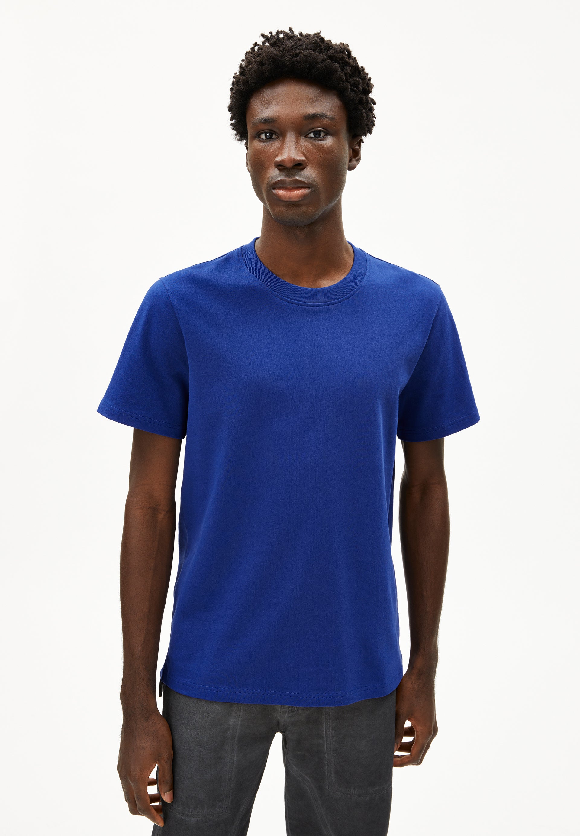 MAARKOS | T-Shirt aus Bio-Baumwoll Mix - blau (L) Image