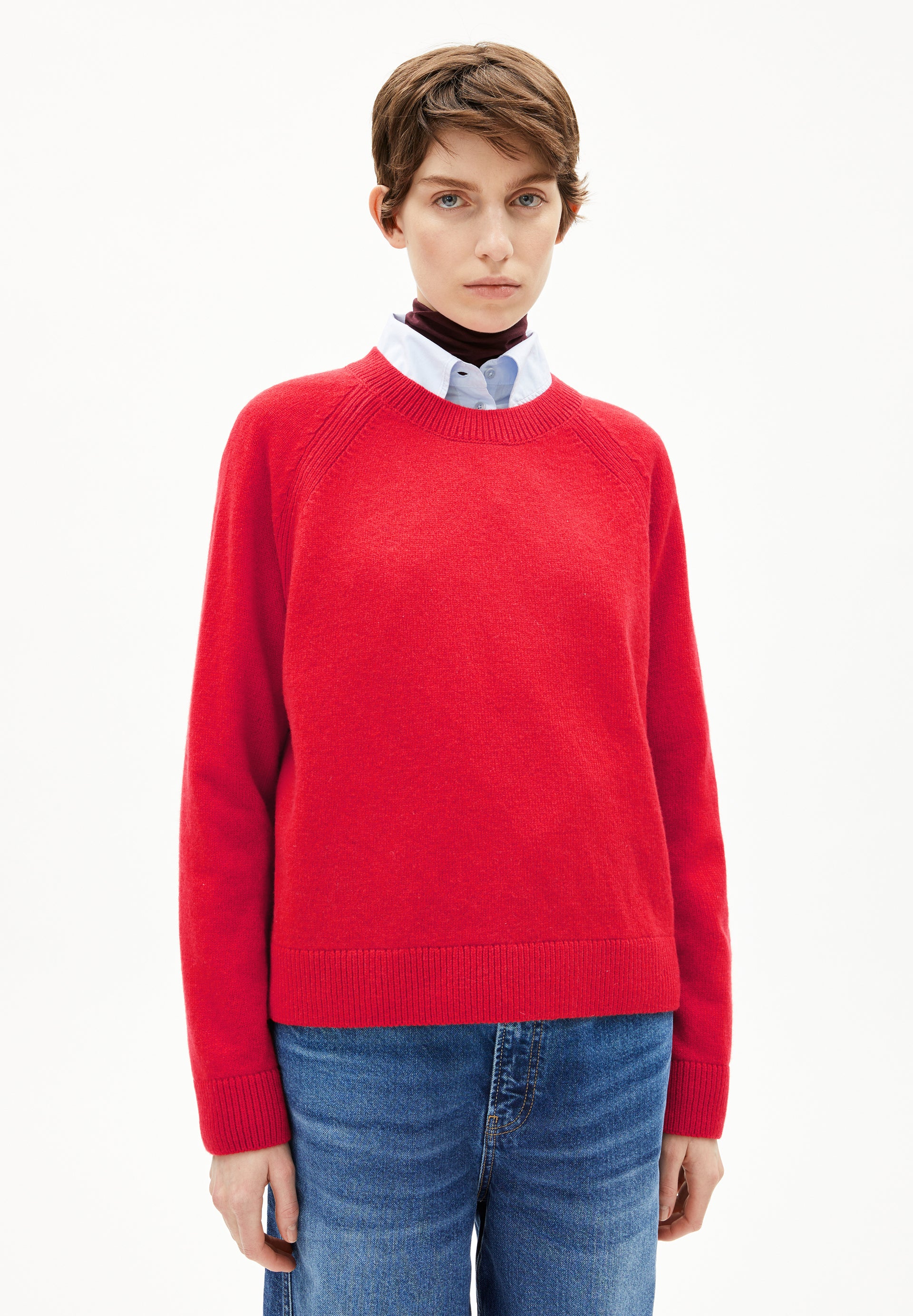 LILIRIAA REGLANA | Pullover aus Bio-Woll Mix - rot (M) Image