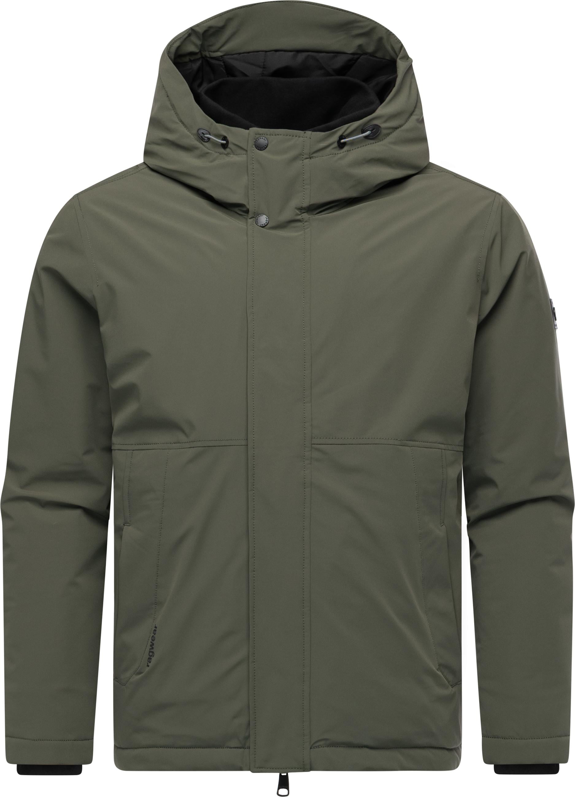 Outdoorjacke RAGWEAR "Saqon YOUMODO", Herren, Gr. 4XL (60), olivgrün, Obermaterial: 90% Nylon, 10% Elasthan, Innenfutter: 100% Polyester, Wattierung: 100% Polyester, gerade hüftbedeckend, hoch geschlossener Ausschnitt, Ärmel ohne Ärmelschlitz... Image