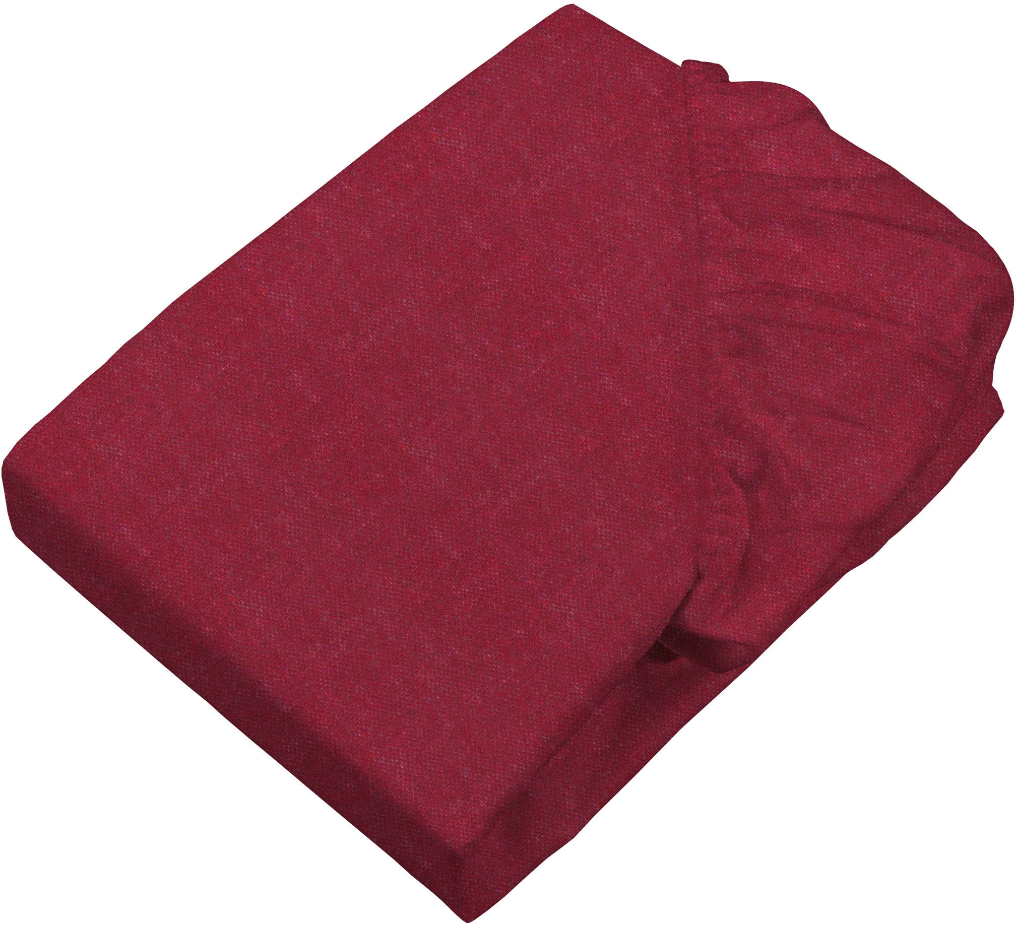 Bettlaken SETEX "Feinbiber Melange Spannbetttuch", dunkelrot, B:200cm L:200cm, Feinbiber, Obermaterial: 90% Baumwolle, 10% Polyester, Bettlaken, Spannbettlaken, Melange-Effekt: Tiefe, Lebendigkeit, interessante Optik für das Auge Image