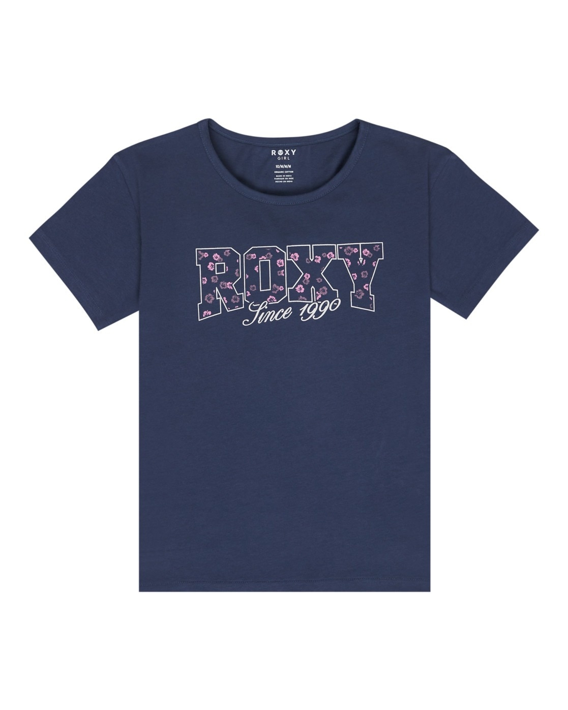 T-Shirt ROXY "Night", Mädchen, Gr. 4(101-108cm), vintage indigo, 100% Baumwolle, Shirts T-Shirt