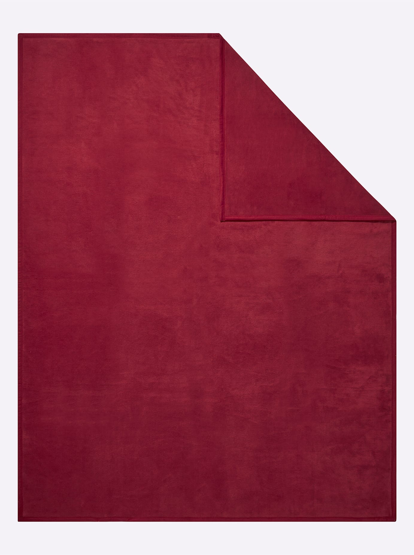 Wohndecke IBENA Gr. 1, rot, B:150cm L:200cm, 58% Baumwolle, 35% Polyacryl, 7% Polyester, Wohndecken Image