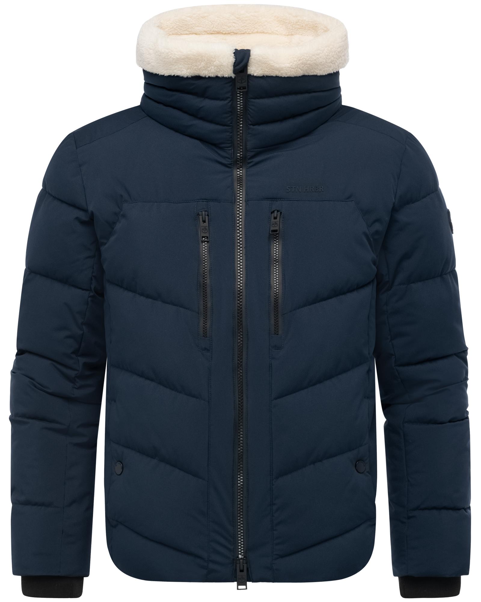Steppjacke STONE HARBOUR "Ansello XX", Herren, Gr. XXL (56), navy, Obermaterial: 100% Polyester, Innenfutter: 100% Polyester, Wattierung: 100% Polyester, Ärmelfutter: 100% Polyester, gerade hüftbedeckend, hoch geschlossener Ausschnitt, Ärmel ohne... Image