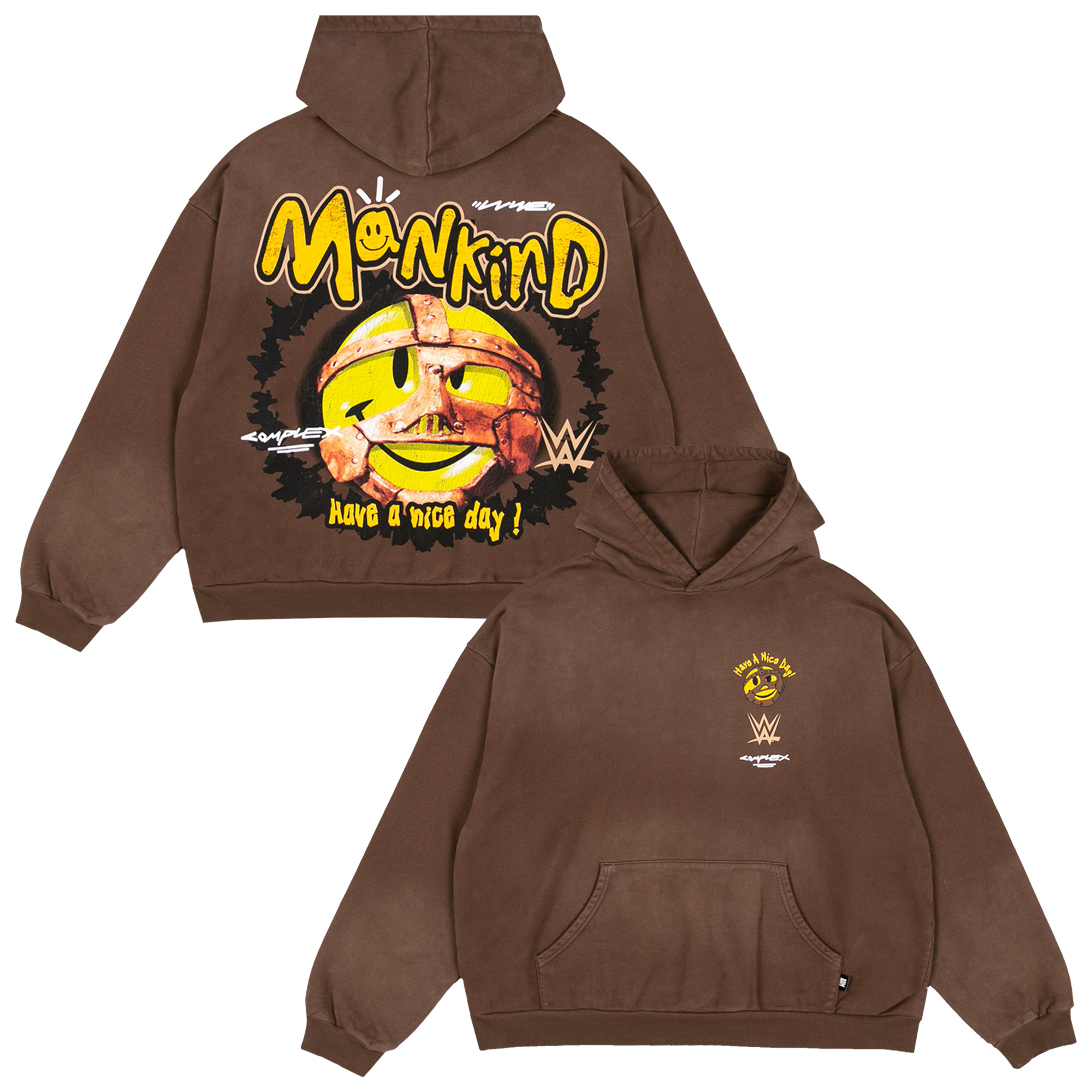 WWE x Complex Mankind Hoodie - Schwarz - Herren Image
