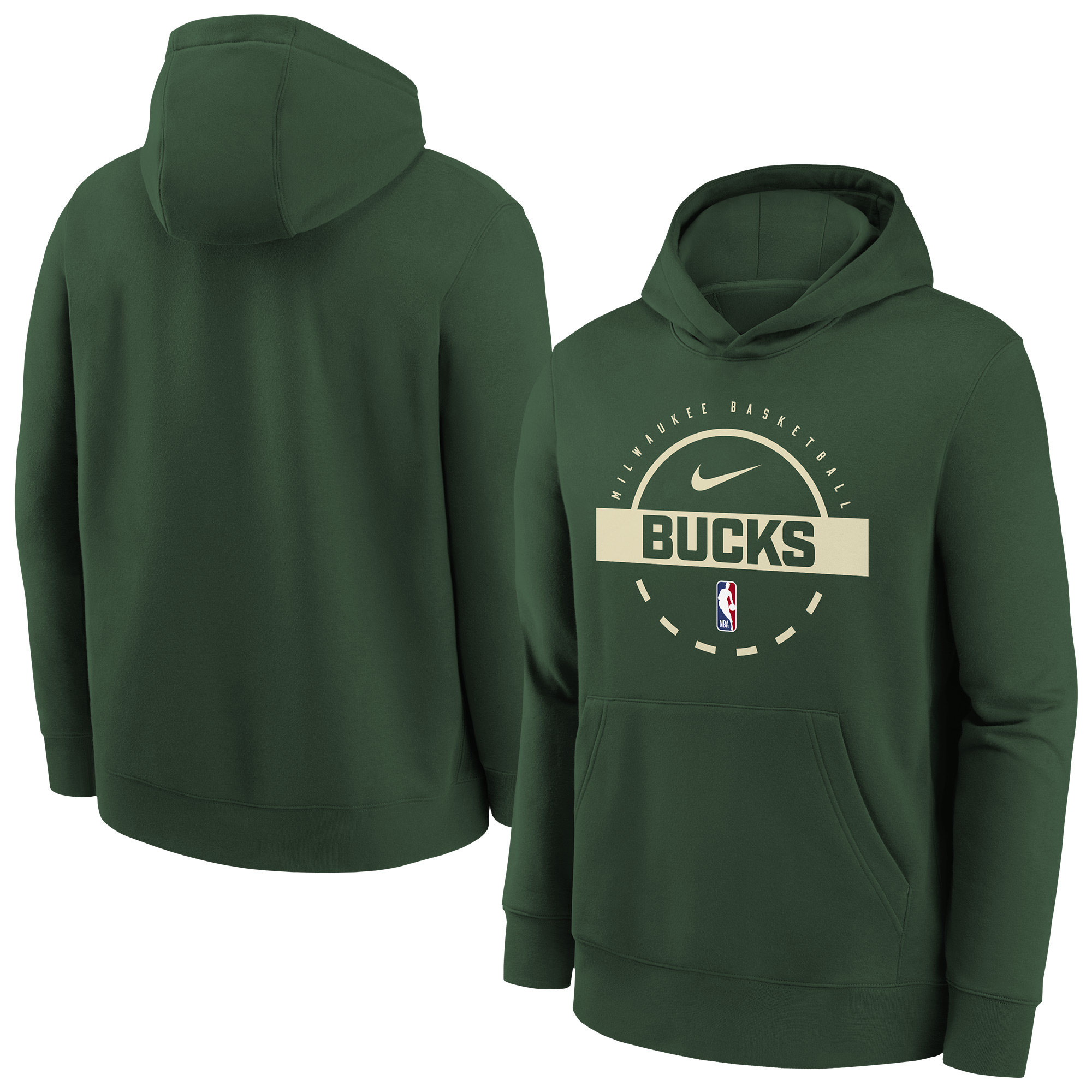 Milwaukee Bucks Nike Club Fleece Practice Hoodie – Jugendliche Image