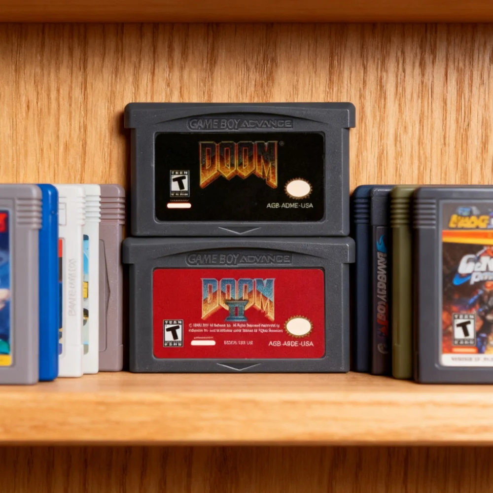Cartouche de jeu GBA série Doom, cartouche de jeu série DOOM 32 bits, carte de Console de jeu vidéo DOOM 1 DOOM 2 pour GBA GBASP NDSL