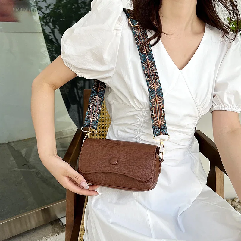 2025 transfrontalier nouveau portefeuille de selle à la mode décontracté doux éléments à la mode Original mignon sac à bandoulière rétro bandoulière
