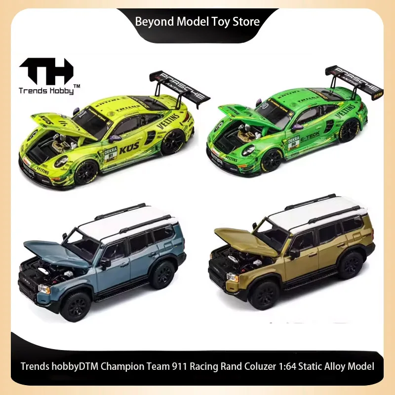 TH Trends Hobby 1/64 Porsche 911 GT3R-DTM 2024 Champion Legierungsautomodell
