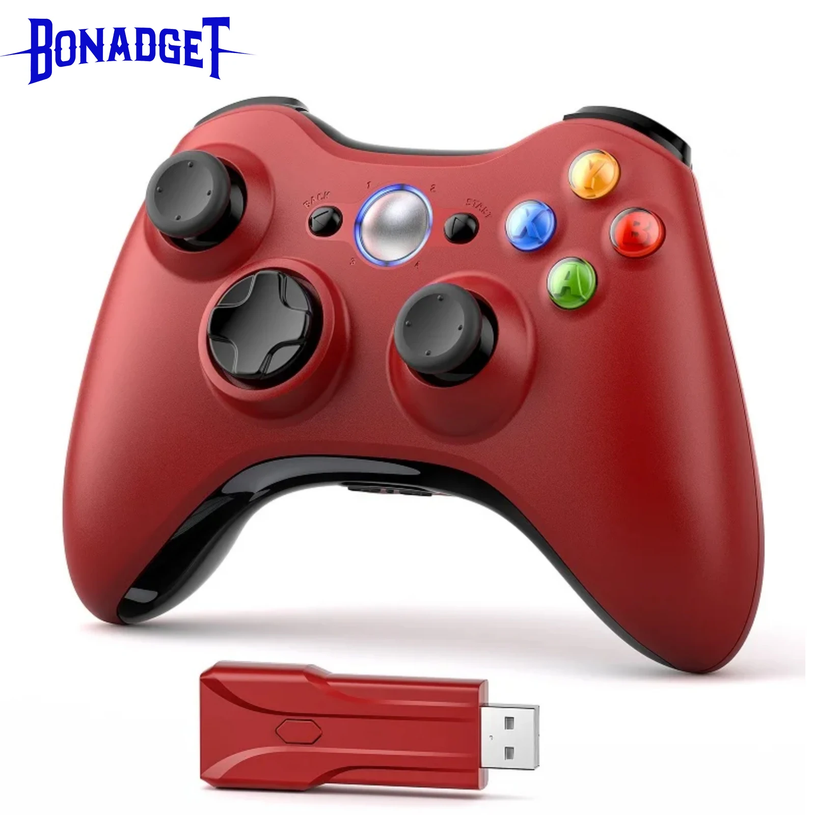 Contrôleur pour Xbox 360/Slim PC Console manette de jeu 2.4G manette de jeu sans fil télécommandes de jeu avec bascule à double Vibration
