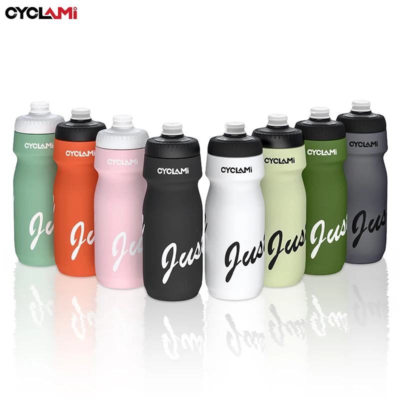 CYCLAMI Fahrrad-Wasserflasche, 650 ml, PP5, Kunststoff, für MTB, Rennrad, Wasserbecher, Outdoor-Sport, tragbar, Squeeze-Getränk, Radfahren, Wasserkocher Image