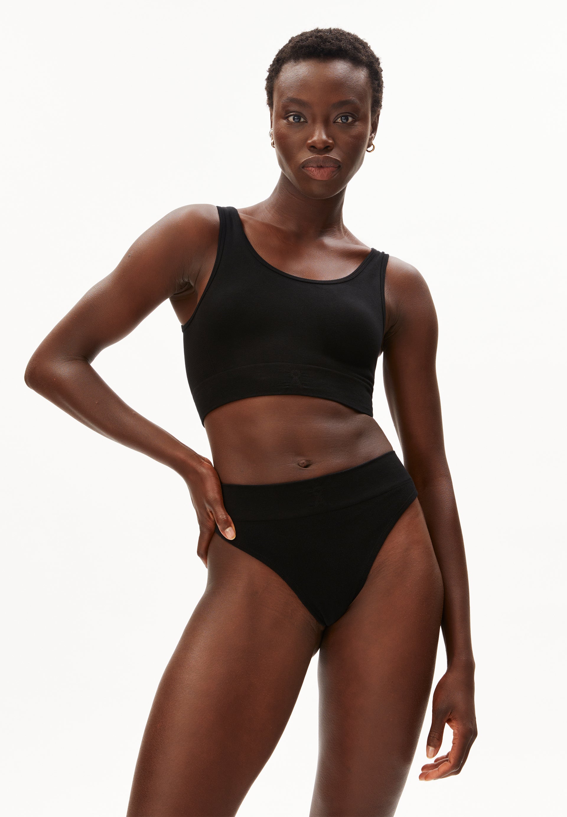 BRAA SEAMAALA | Bralette aus TENCEL™ Lyocell Mix - schwarz (L) Image