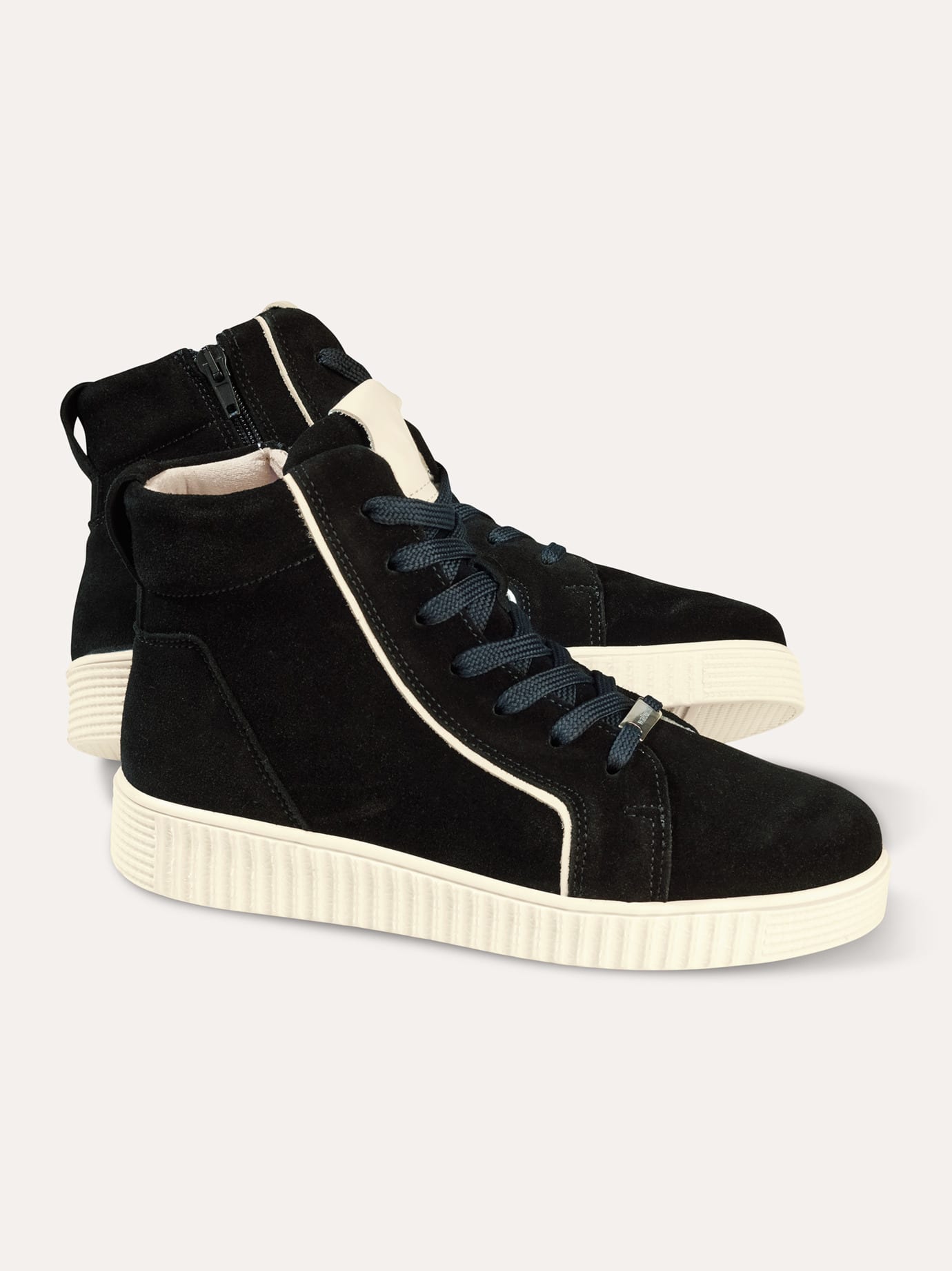 Walbusch Damen Thermolite Hightop Sneaker-Schuh Schwarz noch offen: Muster