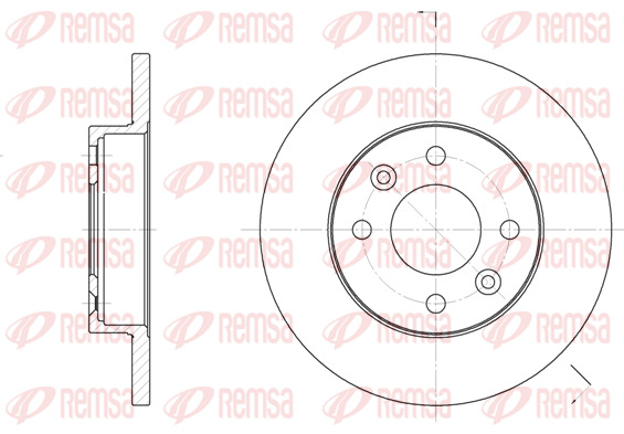 KAWE Bremsscheibe 6067 00 vorne rechts links voll Ø238mm 238mm für RENAULT VW DACIA 7701204282 6001547684 7700704705 Image