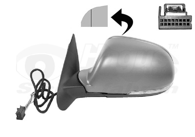 VAN WEZEL Außenspiegel * HAGUS links für SKODA 3T0857537GRU 4F0857535AF 7623807 Image