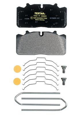 TEXTAR Bremsbelagsatz, Scheibenbremse Lightweight Technology Universal für RENAULT TRUCKS 5001866951 2928501 Image