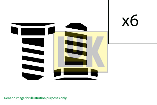 Schaeffler LuK Schraubensatz, Kupplung Universal für PEUGEOT 6912J3 6912.J3 411 0181 10 Image