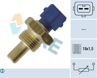 FAE Sensor, Kühlmitteltemperatur Universal 2-polig für DAF 1252439 33687 Image