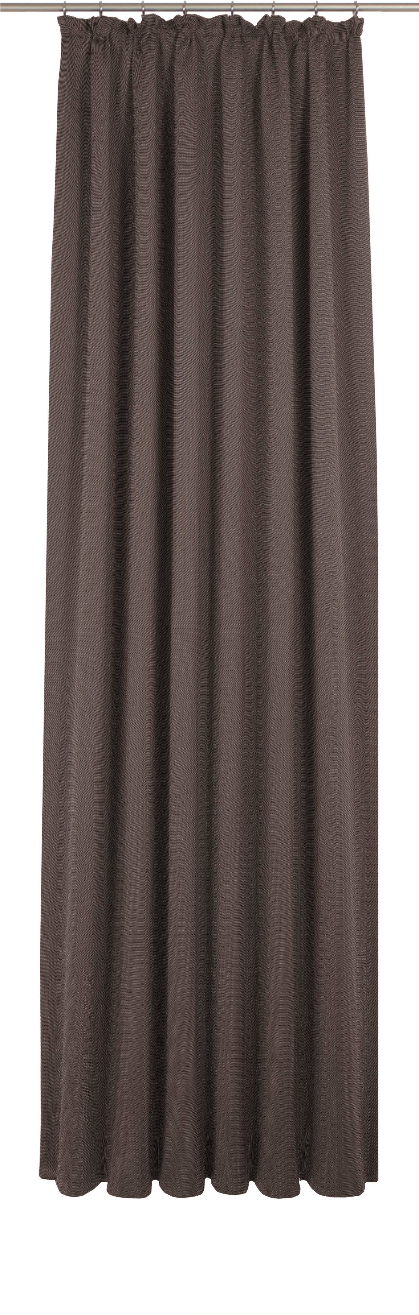 Vorhang ADAM "Uni Collection", braun (dunkelbraun, modern design), B:142cm H:185cm, Baumwolle (Bio-Baumwolle), Gardinen, aus 100% Bio-Baumwolle Image