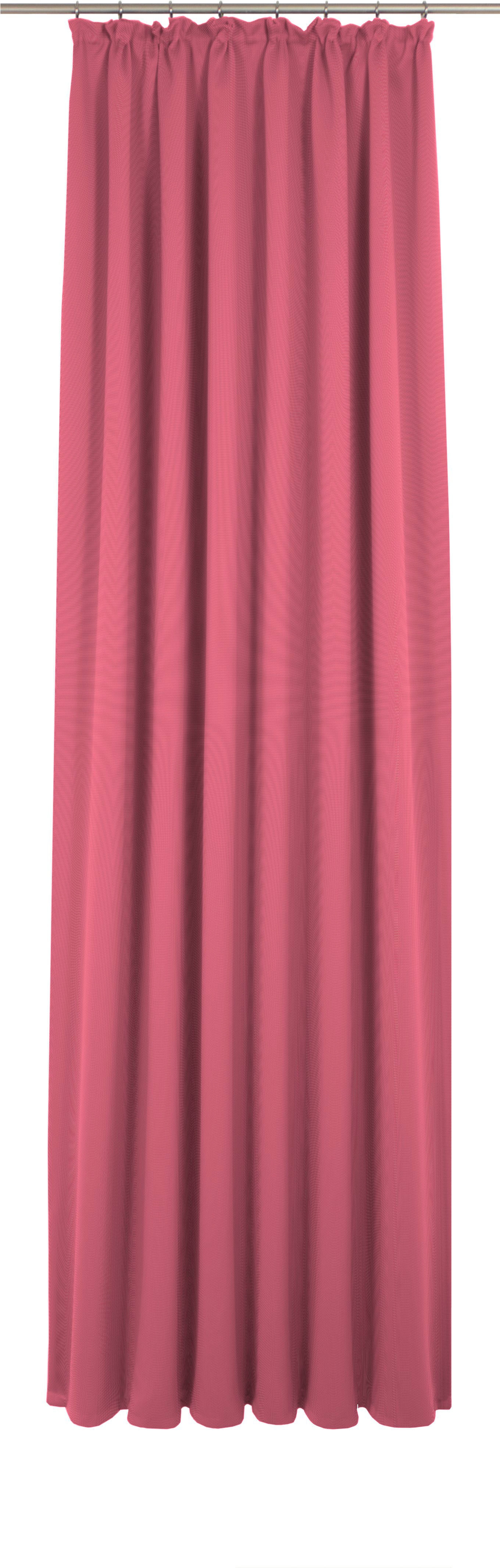 Vorhang ADAM "Uni Collection", pink, B:142cm H:195cm, Jacquard, Baumwolle (Bio-Baumwolle), Gardinen, aus 100% Bio-Baumwolle Image