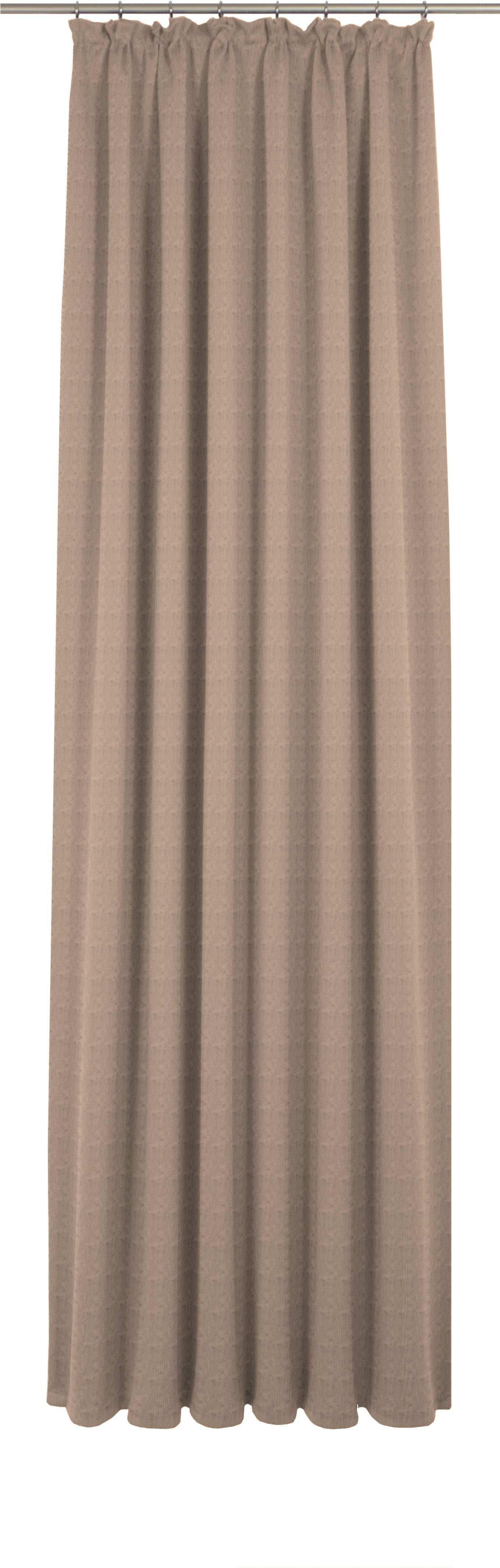 Vorhang ADAM "Uni Collection", beige, B:142cm H:215cm, Jacquard, Baumwolle (Bio-Baumwolle), Gardinen, aus 100% Bio-Baumwolle Image