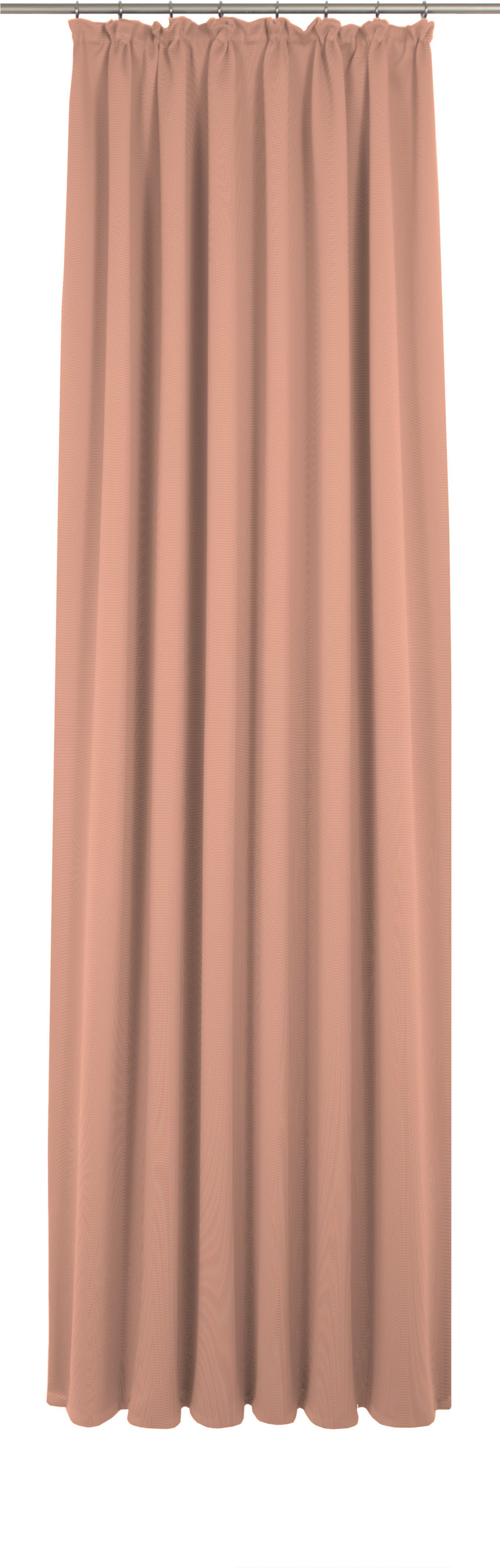 Vorhang ADAM "Uni Collection", orange (papaya), B:142cm H:315cm, Jacquard, Baumwolle (Bio-Baumwolle), Gardinen, aus 100% Bio-Baumwolle Image