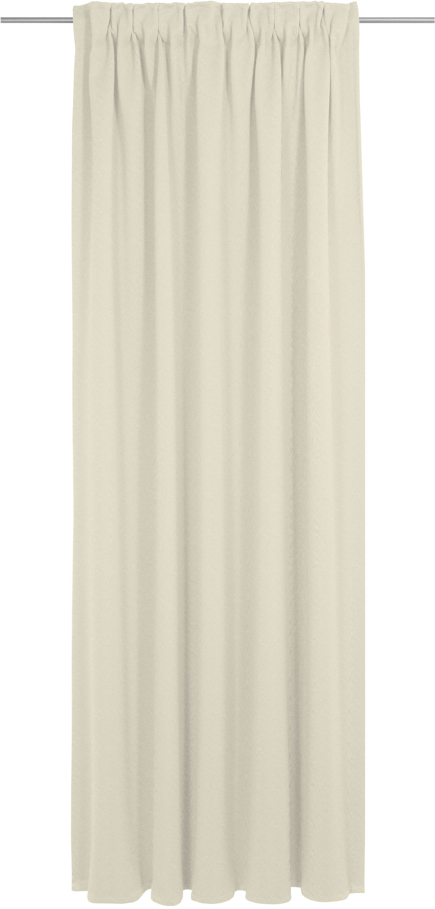 Vorhang ADAM "Uni Collection" Gr. 1, beige (natur), B:142cm H:145cm, Jacquard, Baumwolle (Bio-Baumwolle), Gardinen, Blickdichter aus 100% Bio-Baumwolle Image