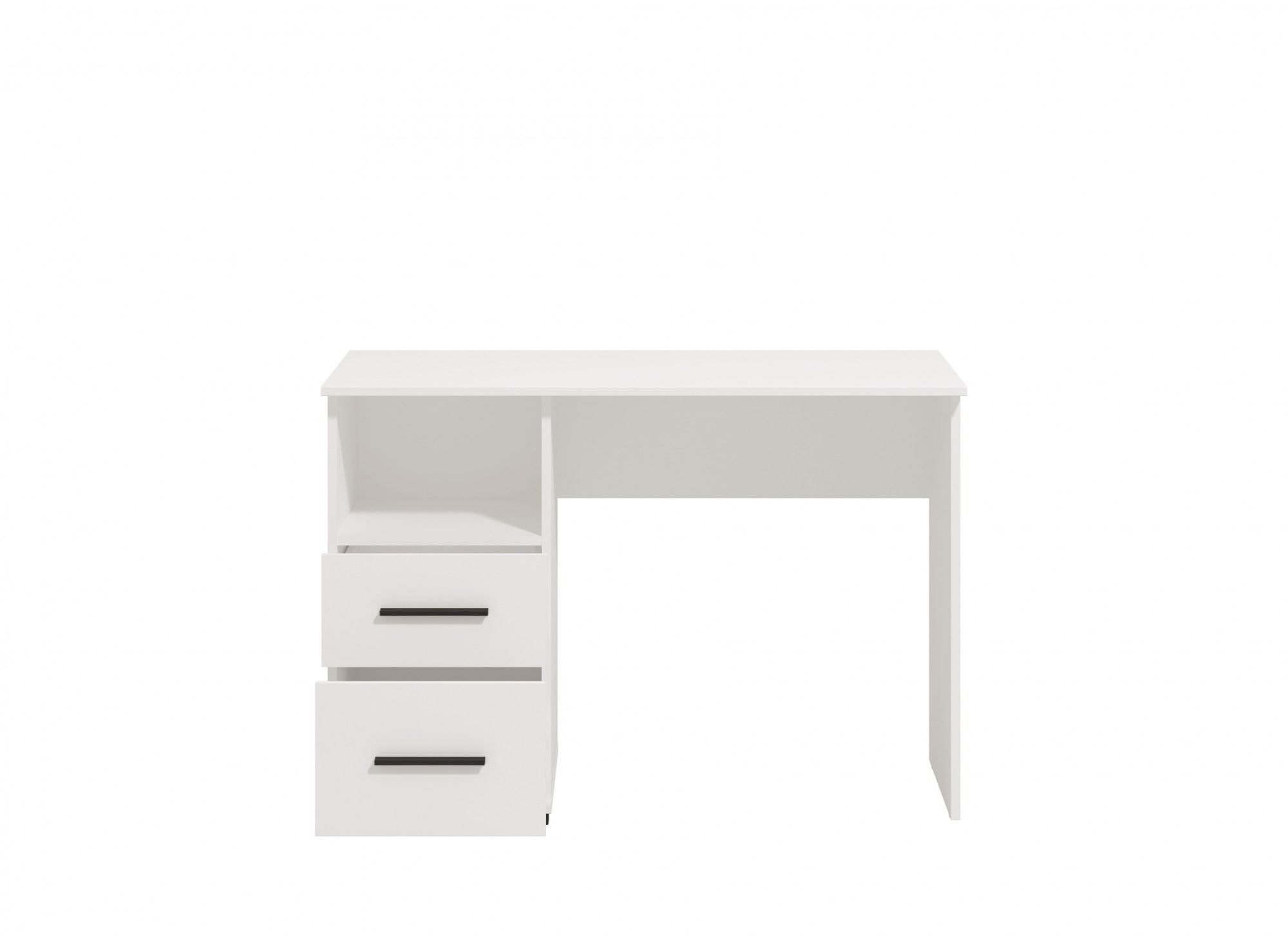 Schreibtisch PLACES OF STYLE "Polet", weiß (opaque weiß), B:110cm H:75,5cm T:50cm, Tische, mit 2 Schubkästen Image