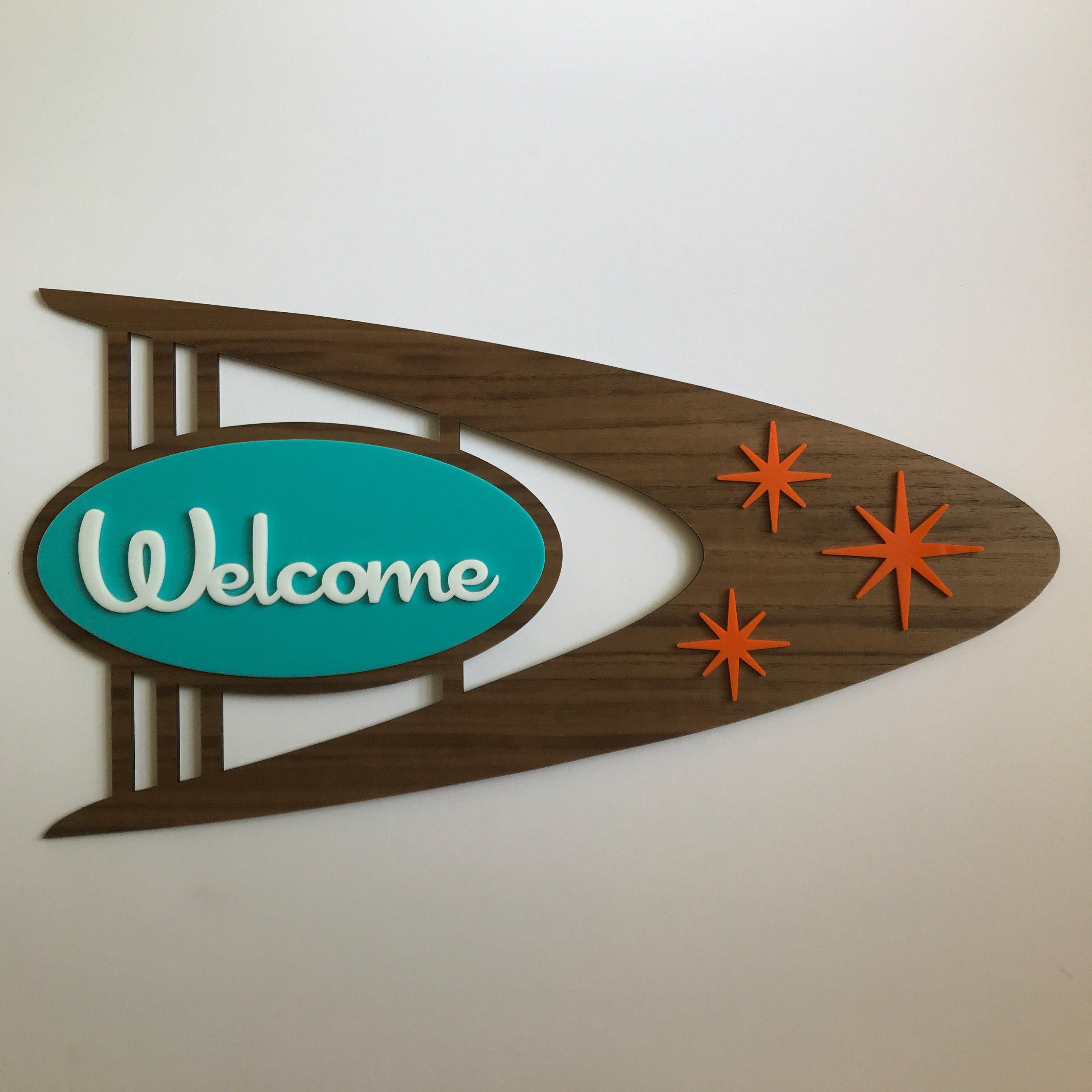 Mid-Century Modern Willkommensschild 2, Mid-Century Modern, MCM, Mid-Century Modern, Mid-Century Modern, Mid-Century Modern