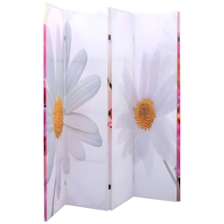 vidaXL Raumteiler klappbar 200 x 170 cm Blume Image