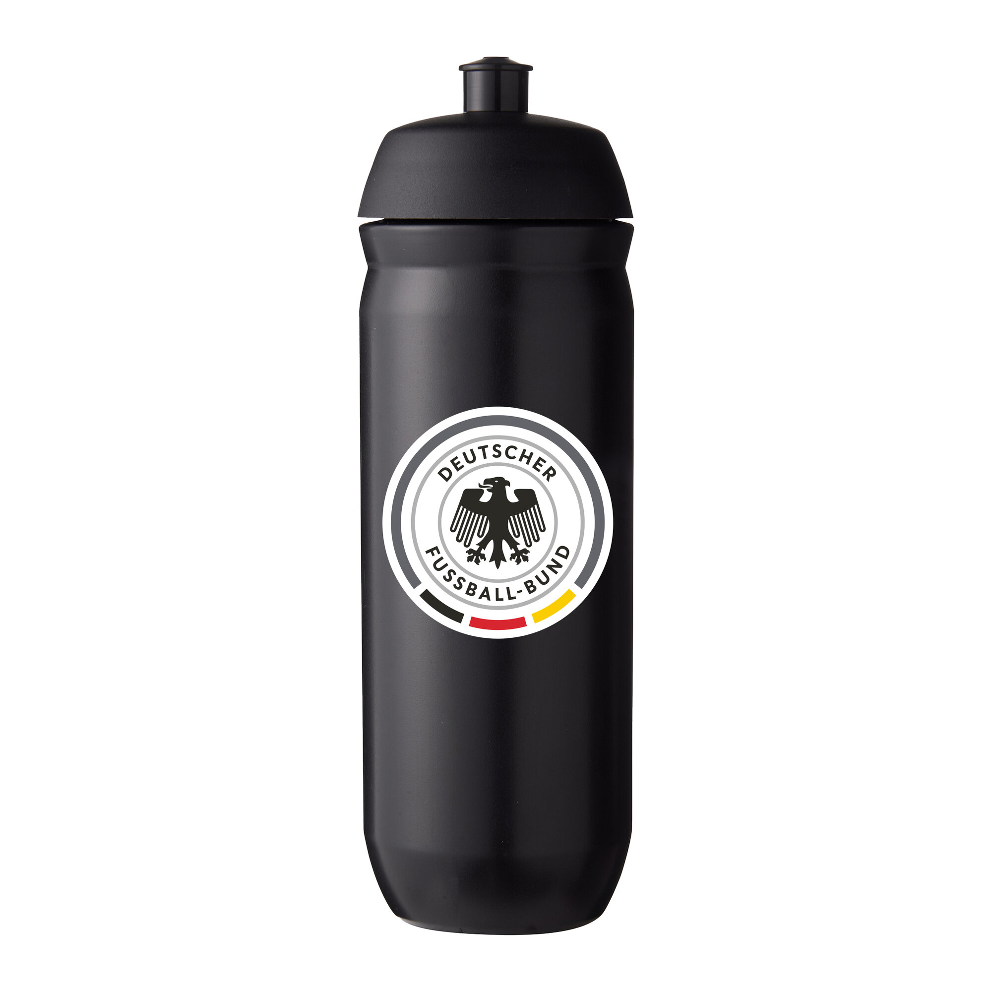 750 ml Wasserflasche aus Kunststoff mit Logo der deutschen Nationalmannschaft – Schwarz Image