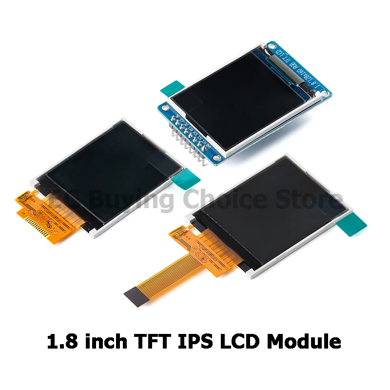 1,8 Zoll HD IPS TFT LCD Display SPI Buntes Bildschirmmodul 1,8" 128x160 128*160 Vollansichtdisplay ST7735 Treiber DC 3,3V Image
