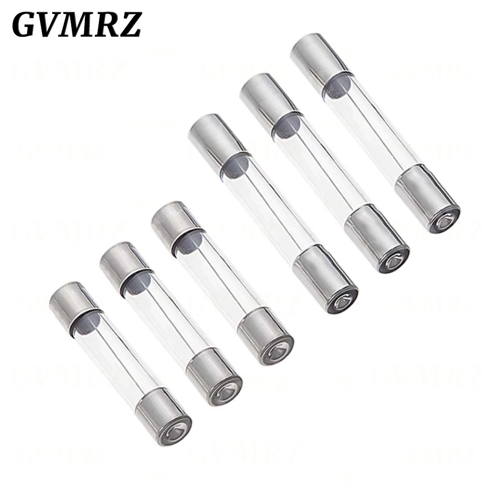 10 teile/los 5*20mm 6*30mm Flinke Glasrohr Sicherungen 5x20 6x30mm 250V 0,5 1 2 3 4 5 6 8 10 15 20 25 30 A AMP Sicherung Image