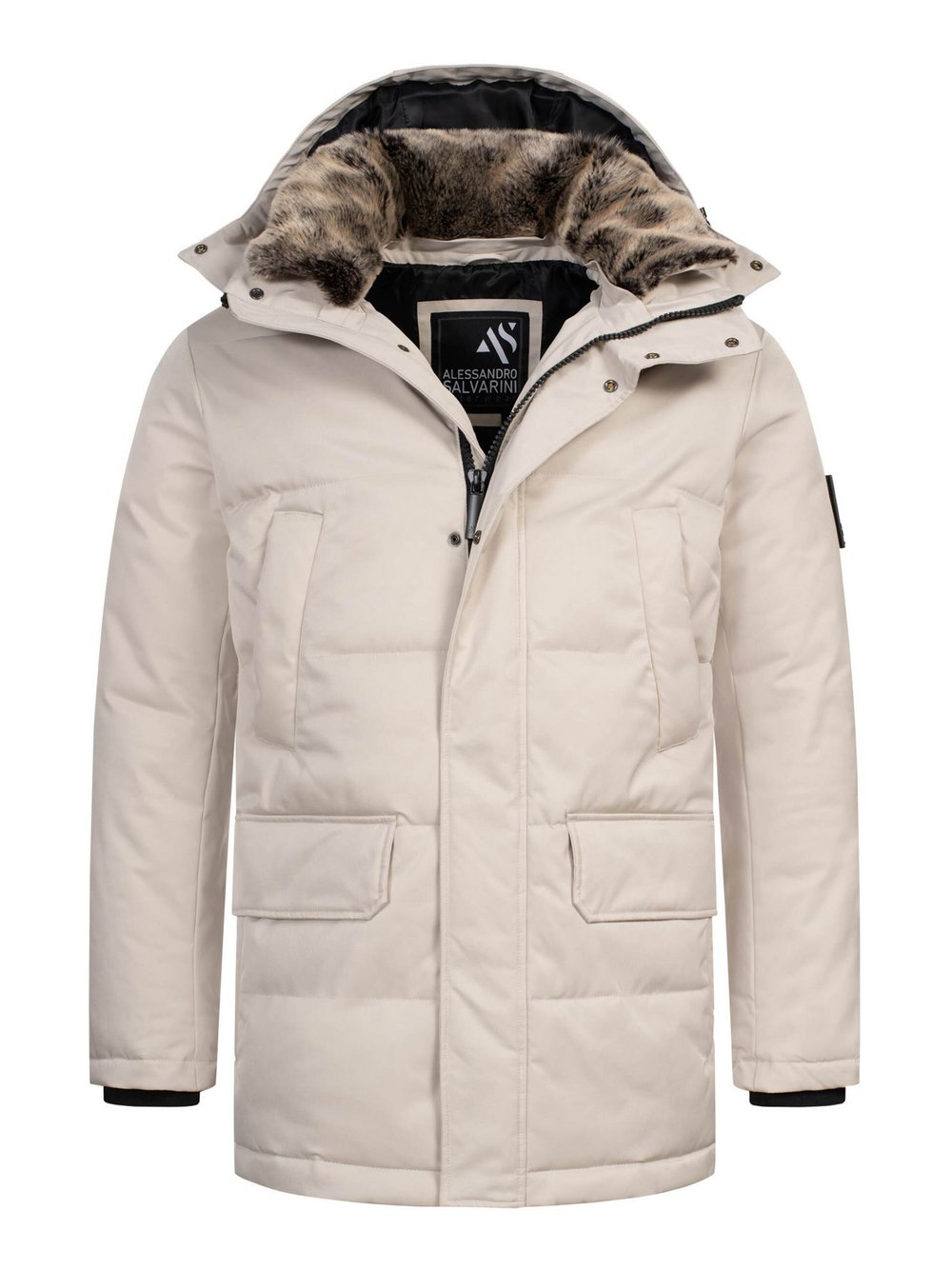 Alessandro Salvarini Winterjacke Herren weiß, S Image