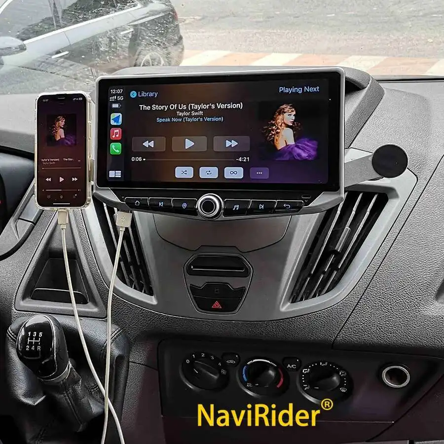 Für Ford Transit 2015-2018 10,88 zoll Android Carplay Auto Radio Multimedia Video Player GPS Navigation Stereo Einstellbare Bildschirm Image