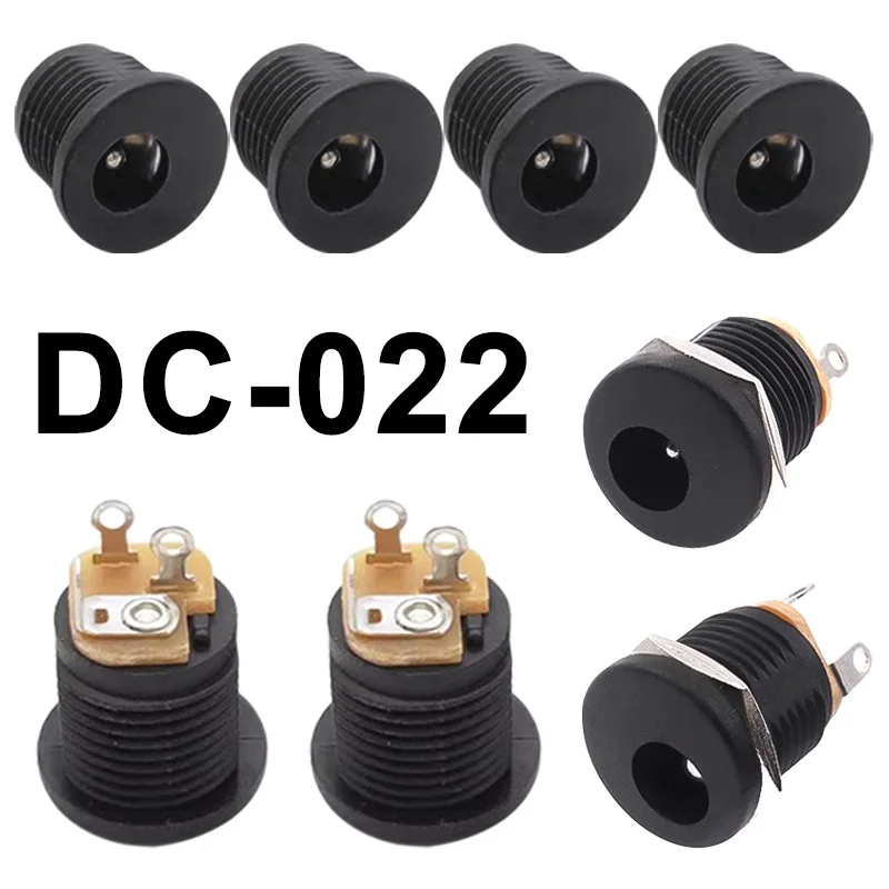10 Stücke DC Stecker 5,5x2,1mm DC Power Stecker Männlich Weiblich Jack Buchse 2,5mm DC Power Adapter Stecker Image