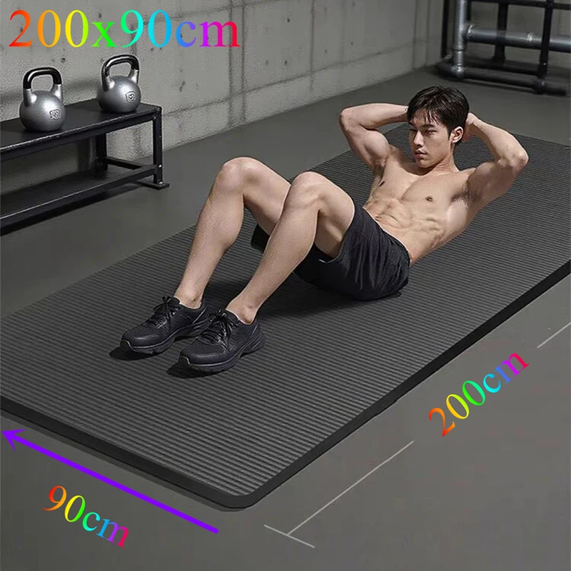 Widen By 200x90cm Yoga Mats Anti-slip Sport Fitness Mat Blanket for Exercise Yoga and Pilates Gymnastics Mat Fitness Equipment