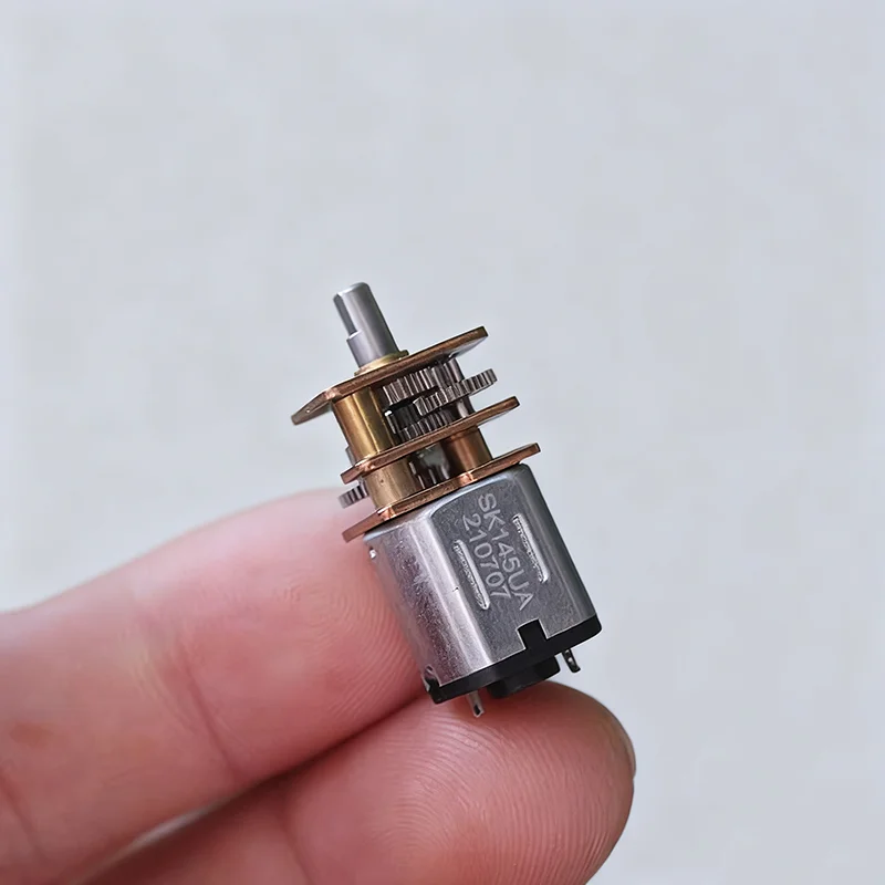 Mini Thin N10 Full Metal Gear Motor DC 3V-6V 3.7V 50RPM Slow Speed 10mm*12mm Motor for Toy Hobby Robot Model Electric Door Lock