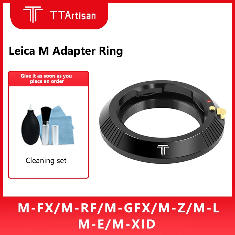 TTArtisan Objektiv-Adapterring für Leica M-Mount-Objektiv auf Sony E FUJI X/FX GFX Nikon Z Canon R X1D Sigma Lumix Leica L-Mount-Kamera Image
